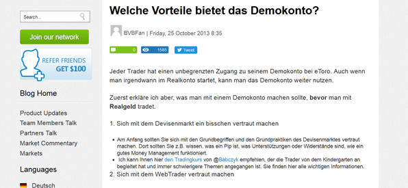 Die Vorteile eines Demokontos