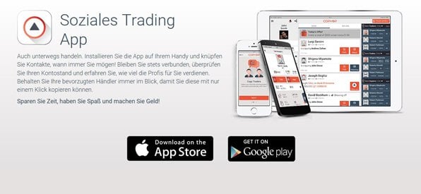 Social Trading App von Copyop für iOS und Android verfügbar