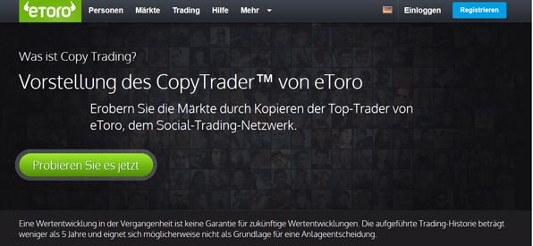 Der CopyTrader von eToro