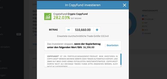 eToro Kopierfunktion Social-Trading