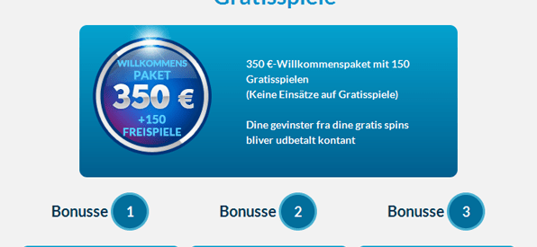 Das Willkommenspaket von EU Casino