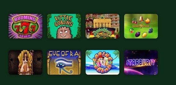 Über 180 Casinospiele stehen bei Onlinecasino.de zur Auswahl.