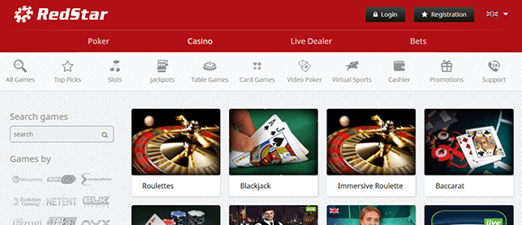 Redstar Casino Livecasino
