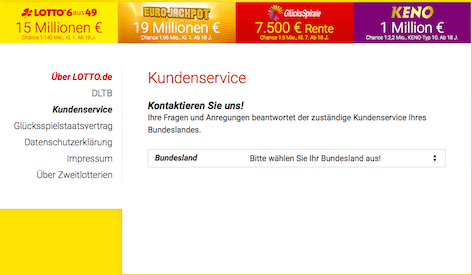Kundenservice Lotto.de