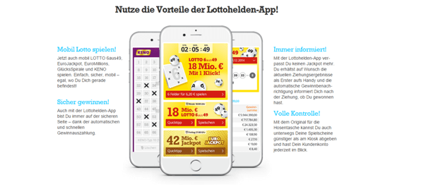 Die Lotto-App von Lottohelden