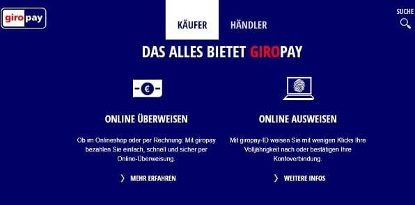 Giropay ist Skrill Alternative 