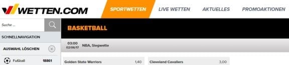 NBA Wetten