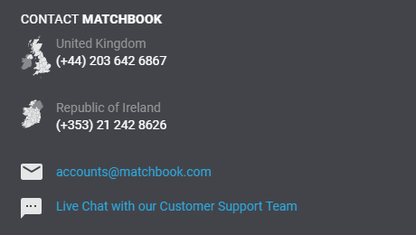 Matchbook Support