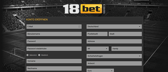 18bet Registrierung